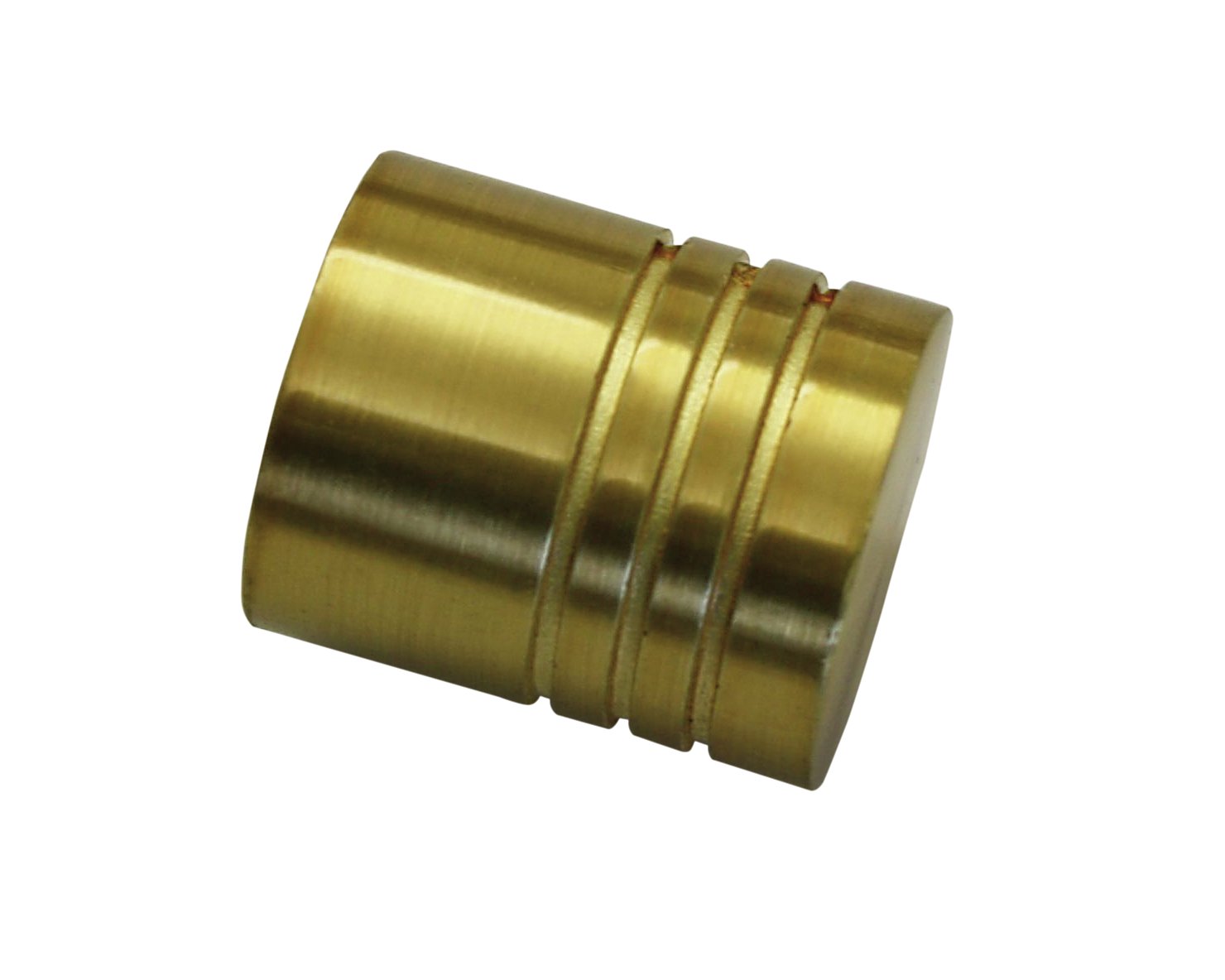 Gardinia Endpin, Metal, Antique Brass, Cylinder, 31495