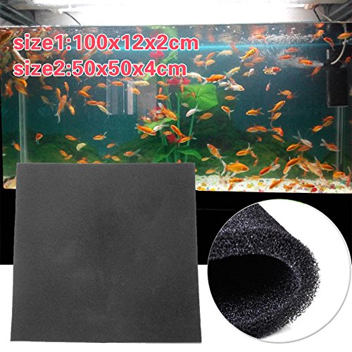 Tank Aquarium Sponge Pad 50x50cm Biochemical Filter Filtration Cotton