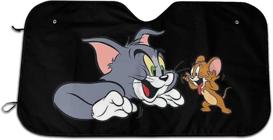 Amazon トムとジェリー サンシェード 車 フロントサンシェード 日除け 軽自動車 Uvカット かわいい Danesi 吸盤 車用品 おしゃれ１３０ ７０cm アニメ グッズ 雑貨 サンシェード 車 バイク