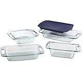 Pyrex Easy Grab 5-Piece Glass Bakeware Set