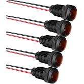 thumbnail image 2 of 10x 8mm Panel Mount LED Indicator Lights – AC/DC 110V, Metal Shell (Metallixity) 2 of 6
