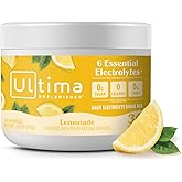 Ultima Replenisher Daily Electrolyte Powder Drink Mix – Sugar Free – Lemonade, 30 Servings – Hydration Powder with 6 Key Electrolytes and Trace Minerals – Keto Friendly, Vegan, Non-GMO