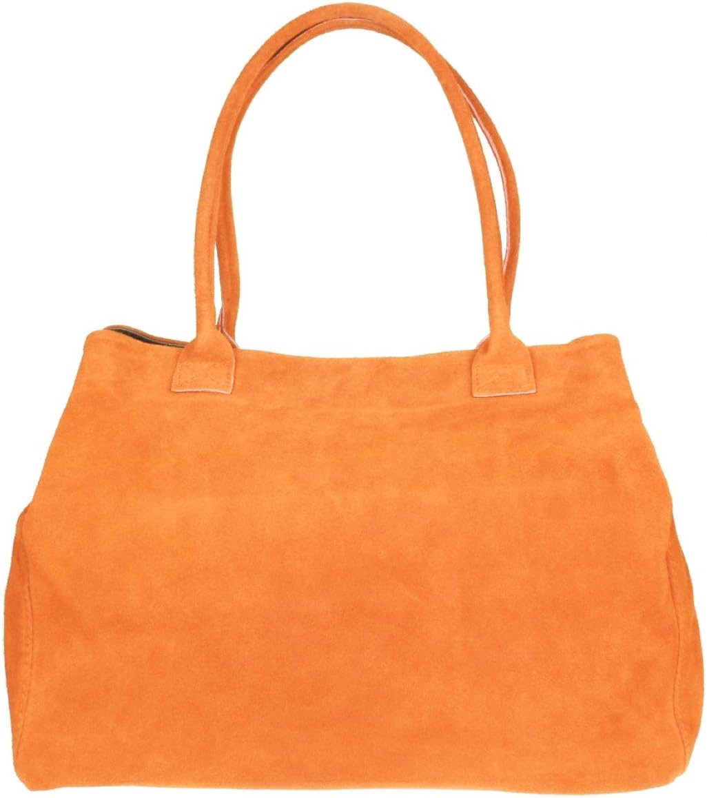 Girly HandbagsItalian Suede Leather Tote Bag Real Leather Hobo Shoulder Bag Large Handbag Expandable