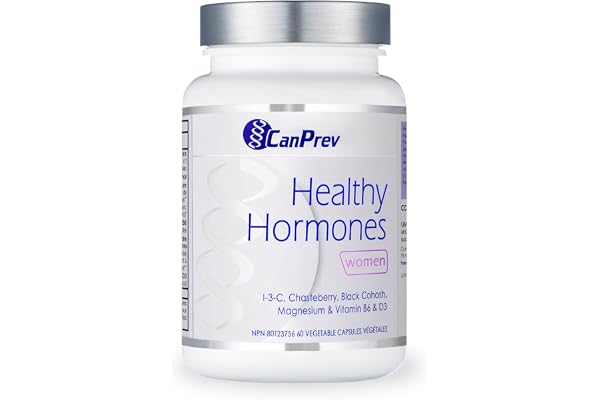 CanPrev Healthy Hormones 60 V-Caps 30-Day Supply - Featuring Indole-3-Carbinol, Chasteberry, Black Cohosh, Magnesium, Vitamin