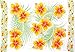 1 World Sarongs Womens Hawaiian Swimsuit Cover-Up Sarong in Yellow/Green/White