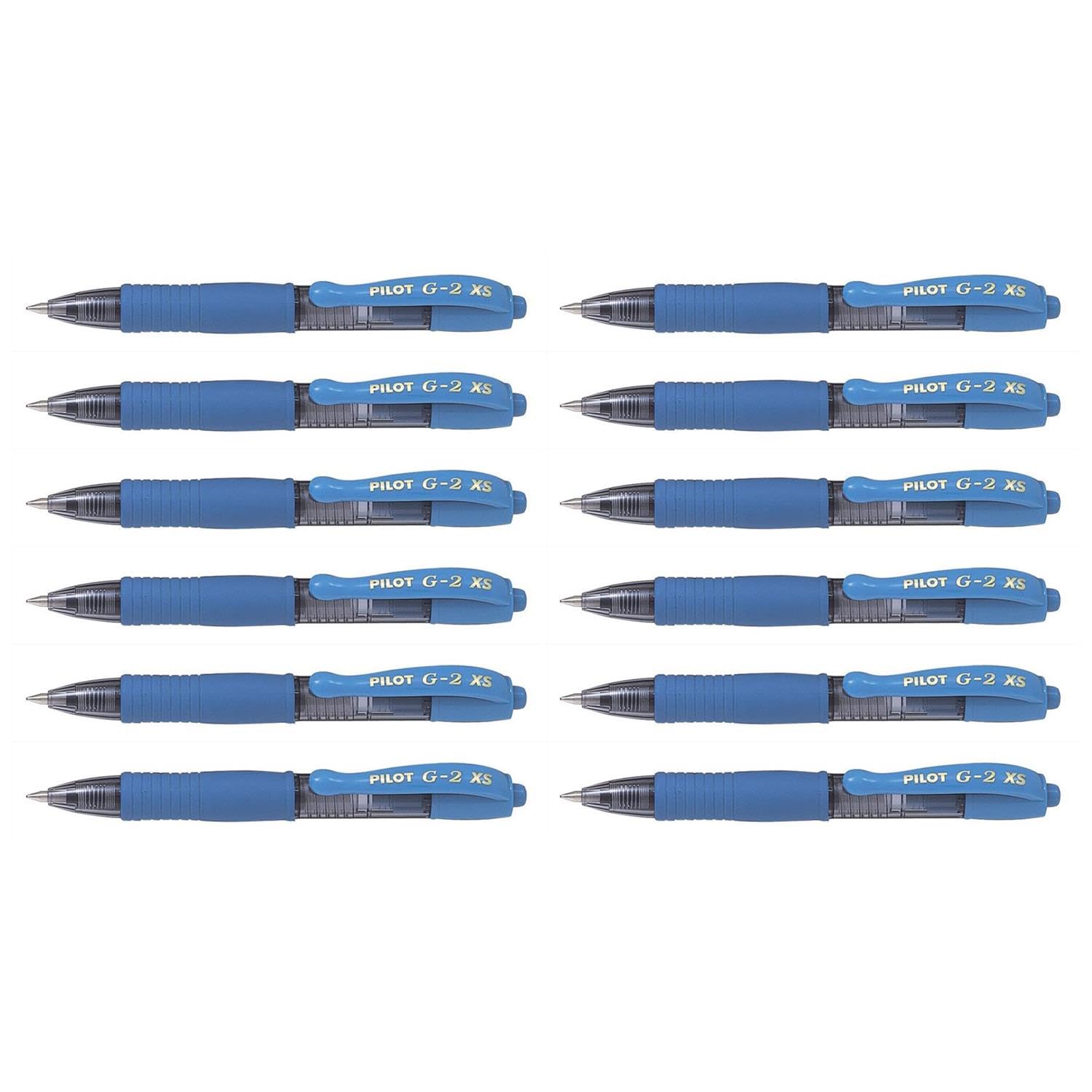 Pilot G207 Pixie Retractable Gel Rollerball 0.7 mm Tip (Box of 12) - Light Blue