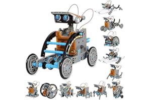 HARIS ROYAL 12-in-1 Solar Robot STEM Kit – Build 190-Piece Solar-Powered Educational Robots for Kids – DIY Science Engineering Set for Ages 8+
