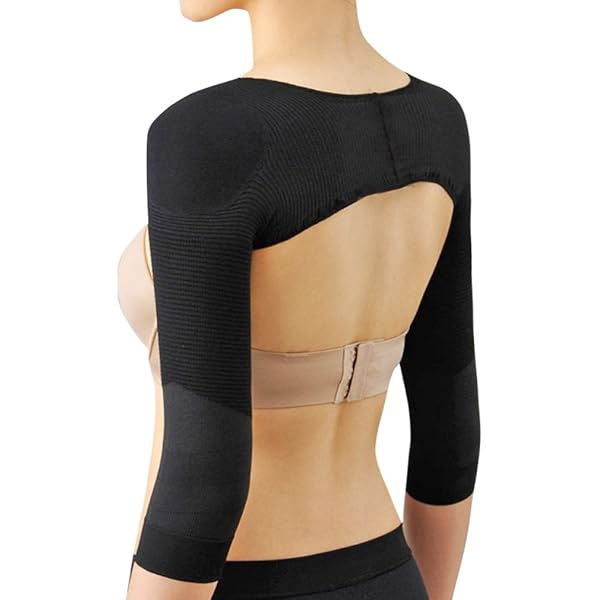 Women's Arm Shapes, Compression Sleeves, Elastic Arm Cover, Slimming Arm Slim, Sports Fitness Arm Thin Sleeves, Short Sleeves for Women, 2 Pairs ( Beige
