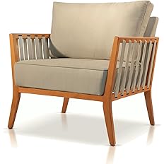 Poltrona Jade Linho Agarb Decor Cor:Linho Bege