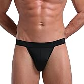 KAREN SPACE Men's Jockstrap Sexy Underwear, Ice Silk G-String Athletic Supporters for Men