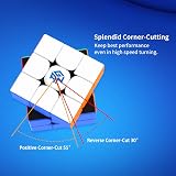 GAN 356RS 3x3 Speed Cube Non-Magnetic Stickerless Core and GES Upgrade view 2
