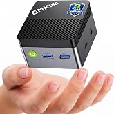 GMKtec G5S Mini PC Desktop Computer Intel N5095 Max 2.9GHz 8GB LPDDR4 128GB | Compact Mini Computer With Dual HDMI 2.0 4K Outputs, WiFi 6, BT 5.2, Gigabit LAN, USB 3.2 Ports, SD Reader For Home, Office