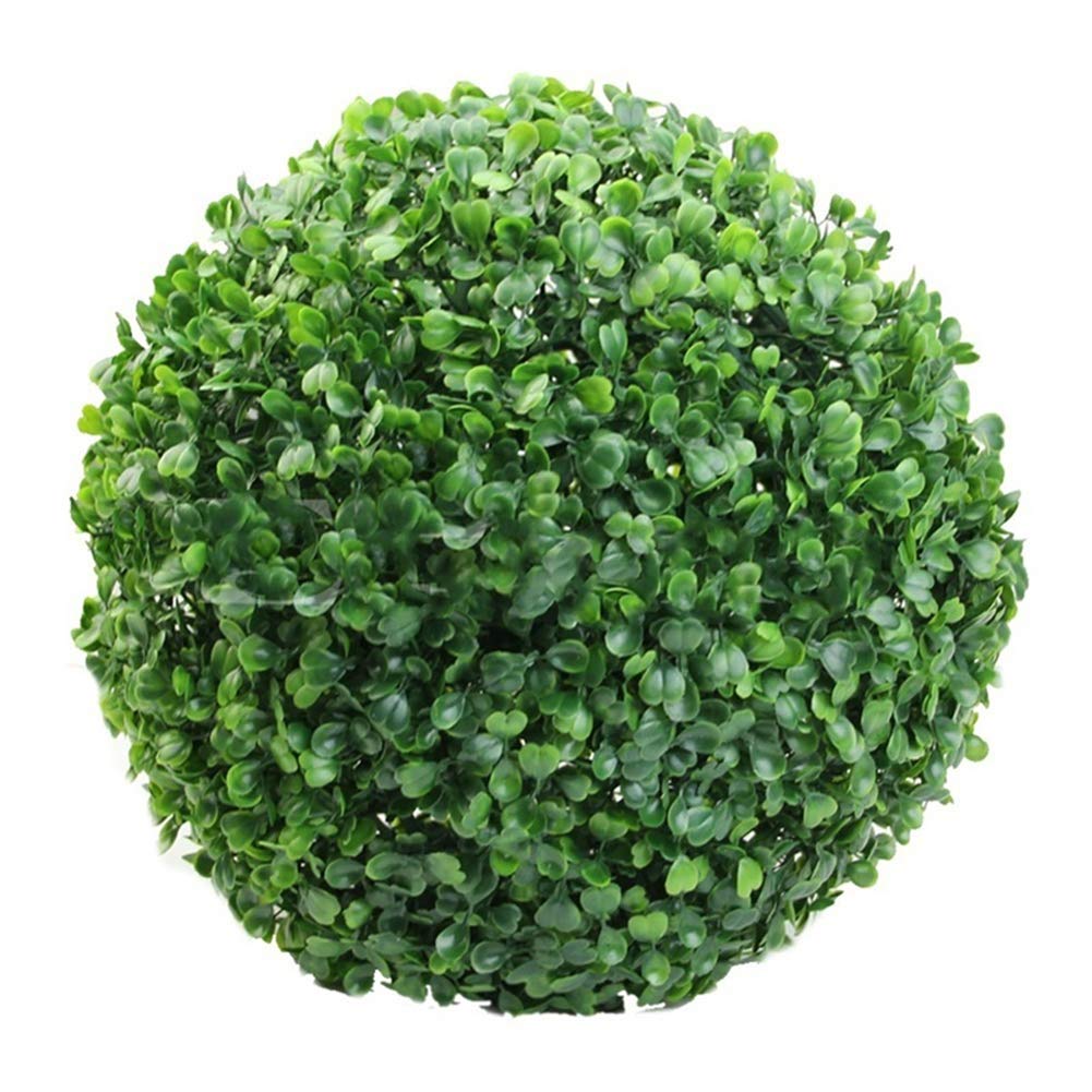 Woorea Green Simulated Plastic Ball, Boxwood Ball, Artificial Grass Ball, Home and Garden Decoration, Wedding Party Decoration