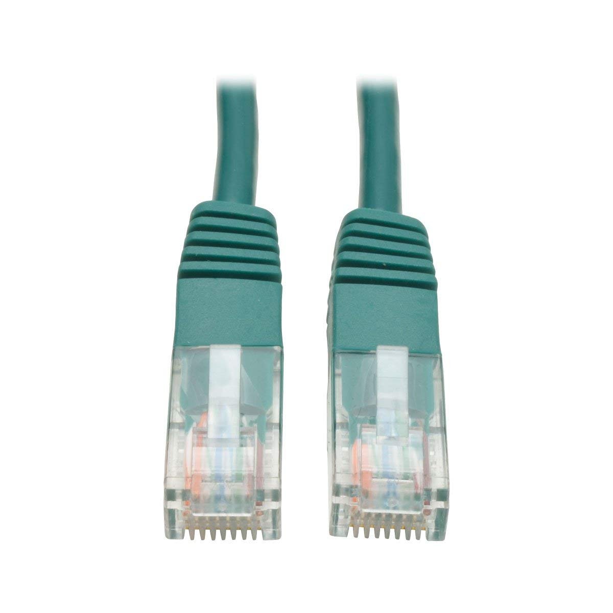 Tripp Lite 2.13 m Cat5e / Cat5 350 MHz Snagless Molded UTP Patch Cable RJ45 M/M Green (N002-007-GN)