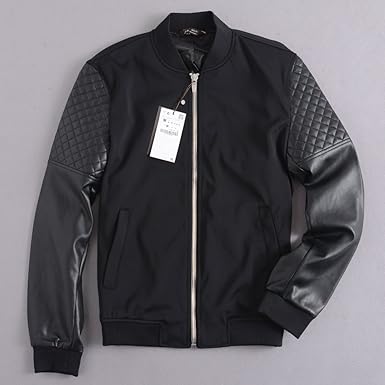 Amazon Zara ザラ Puシングル ライダースジャケット メンズ 秋冬