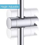 KES Shower Head Holder Bracket 18-25mm Bar Chrome PB4-CH Adjustable 360° view 8