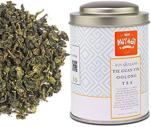 MIYAGI TEA - Iron Goddess of Mercy - Tie Guan Yin - Premium Quality Oolong Tea - 5.29oz (150g) / tin can