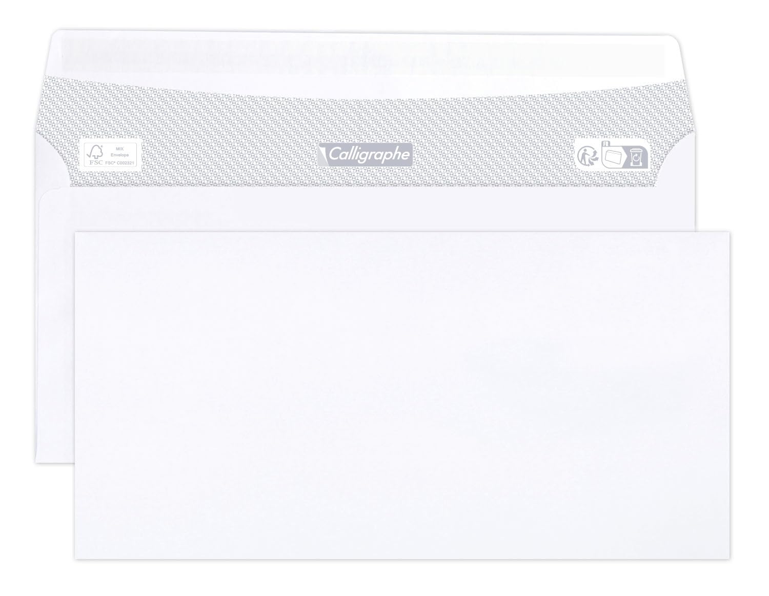 Clairefontaine DL White Envelopes, Pack 500