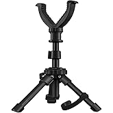 CVLIFE Shooting Rest Tripod - Adjustable Height, 360 Degree Rotation, V Yoke Stand - Portable Rifle Rest for Target Shooting, Hunting and Outdoor Activities
