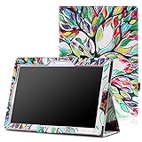 Lenovo Tab 2 A10 / TAB-X103F Tab 10 Case - MoKo Slim Folding Cover Smart Case for Lenovo Tab2 A10-70 / TAB-X103F Tab 10 / Tab3 10 Business Tablet, Lucky Tree