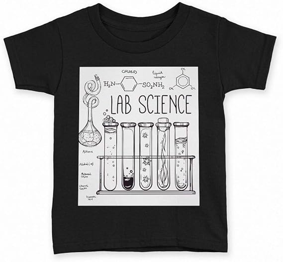 Amazon Igsticker プリント Tシャツ キッズ 子供 90 サイズ Size おしゃれ クルーネック 黒 ブラック T Shirt 研究 英語 イラスト Tシャツ カットソー 通販