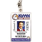 Anchorman Ron Burgundy ID Badge Name Tag