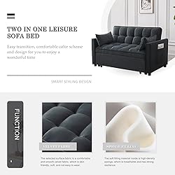 Eifizek 3-in-1 Convertible Sleeper Sofa Bed, Modern