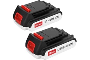 2 Pack 20V 4.0Ah LBXR20 Replacement Battery for Black and Decker 20V LBXR20-OPE LB20 LBX20 LBX4020, Compatible with Black & D
