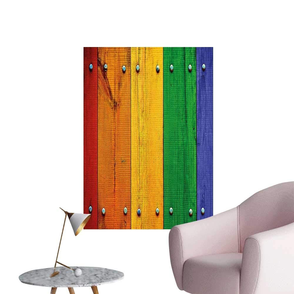 Wall Painting Colored Red Marigold Green Pa Ted Woods Farm