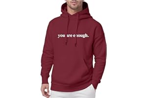 You are Enough Hoodie for Men, Dear Person Behind Me Hoodies, You are Enough Sweatshirt Men Oversized Y2K Hoodie