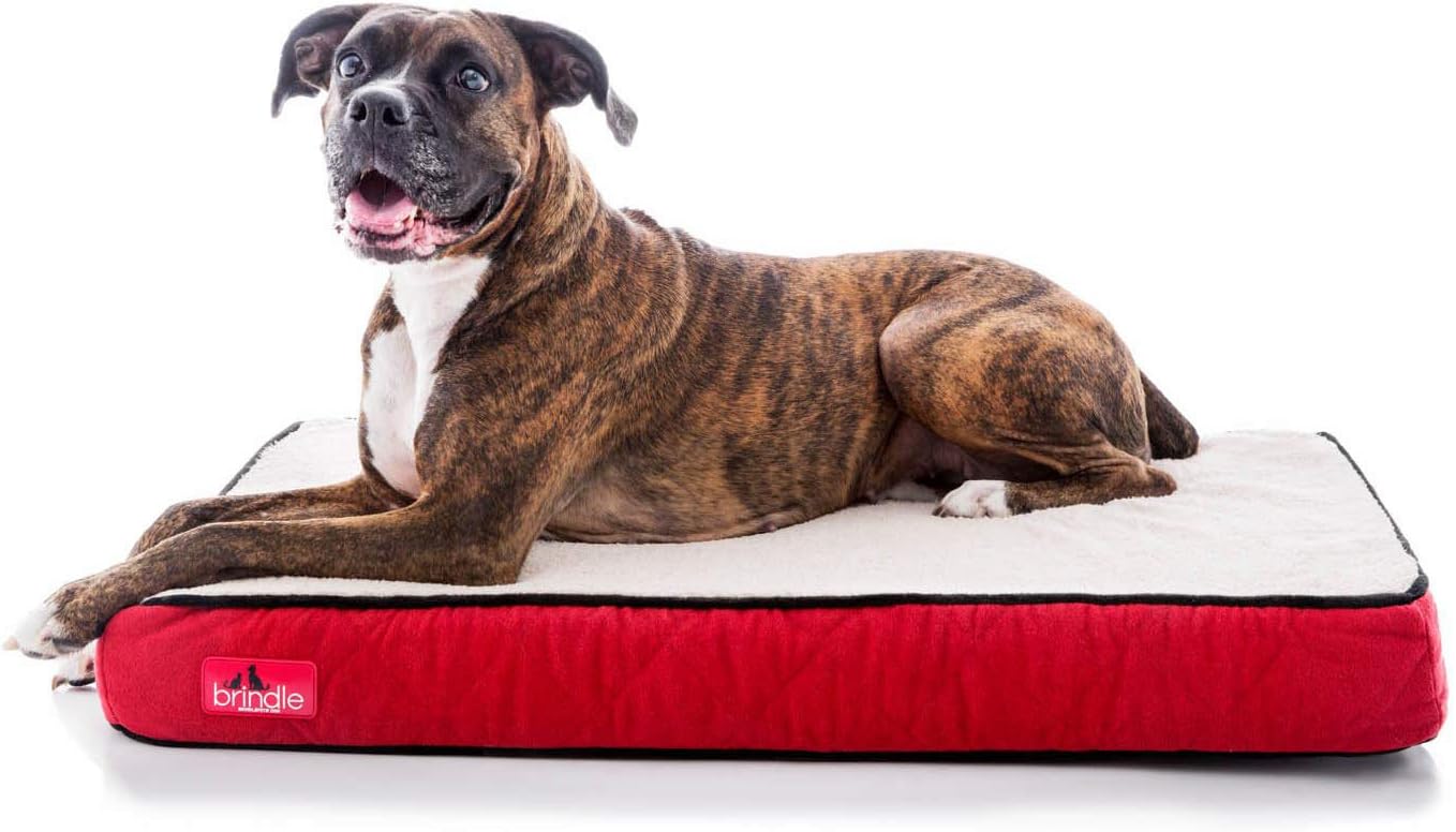brindle waterproof dog bed