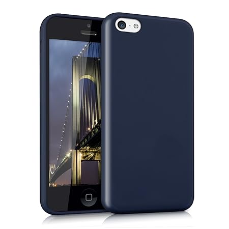 kwmobile Apple iPhone 5C Hülle - Handyhülle für Apple iPhone 5C - Handy Case in Dunkelblau matt