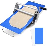 Folding Dough Sheeter with Sheeter Board | Countertop Manual Dough Roller Machine, Stainless Steel, for Croissant Pizza Pastry Cookie