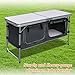 Strong Camel Portable Aluminum Camping Folding Picnic Kitchen Table wCarry Handle and Storagethumb 2
