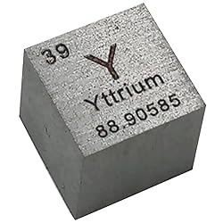 Yttrium Cube - 10mm Pure Metal Element Cubes