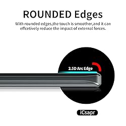 iCsapr 4 Pack Glass Screen Protector Compatible for