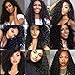 Ali Bling Deep Wave Wigs Lace Front Glueless Wigs Human Hair Pre Plucked for Black Women 13x4 HD Transparent Lace Deep Wave Frontal Curly Wigs 150% Density with Baby Hair, Hairline Natural Color