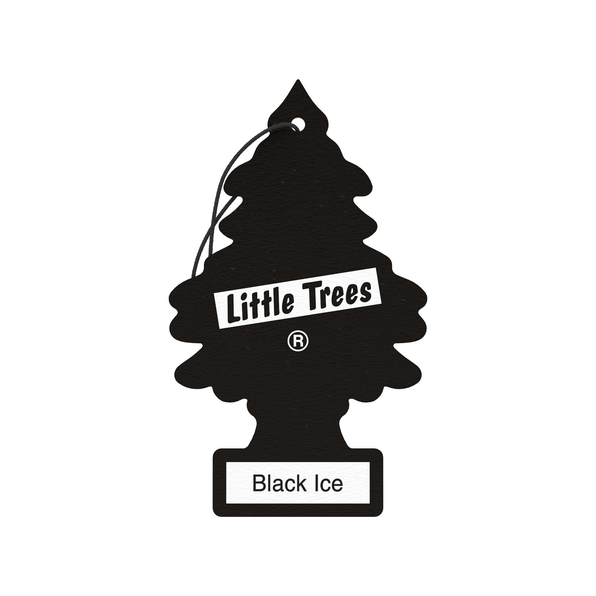 Little Trees Air Freshener Tree MTR0004 Black Ice Fragrance For Car Home Boat Caravan - Single Pack