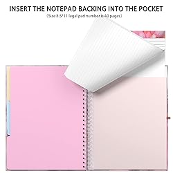 Rimilak Spiral Clipboard Folio with Refillable