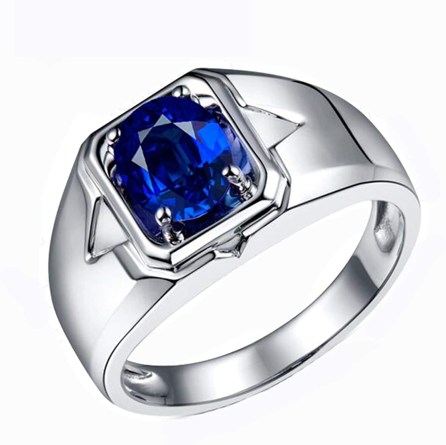 Ubestlove White Gold Rings Women 18Th Birthday Gifts For Girls Oval