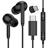 USB C Earbuds Wired Headphones for Samsung Galaxy A16 5G A36 A26 S25 Edge S25 Ultra A56 S24FE S22 A35 A55 Z Fold 6 Flip 6, USB Type C Wired Earphones Ear Buds for iPhone 16e 16 Pro Max Pixel 9 Pro XL