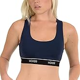 Woxer Boss Bralette for Women – Wireless, Seamless Racerback – Modal Sports Bra, Lounge, Sleep Bralette, Wireless Bra