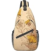 SURERUIM Custom Printed Sling Bag for Women Men Crossbody Shoulder Backpack Chest Bags Gym Travel Hiking Casual Daypack