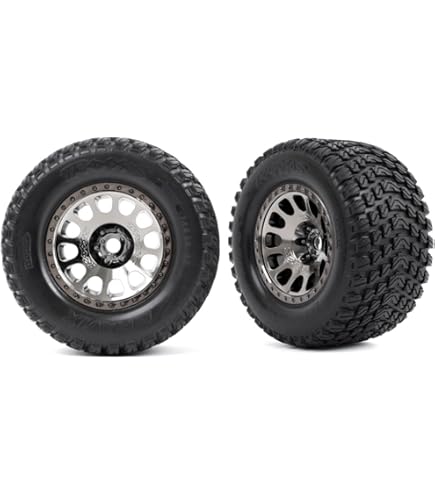 Amazon.com: Traxxas T&W X-Maxx Black Wheel Gravix Tire TRA7877