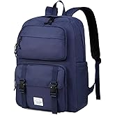 VASCHY Backpack for Men, Unisex Large Fashion Schoolbag Book bag Rucksack for High School/University/Work/Travel/Commuter Blue
