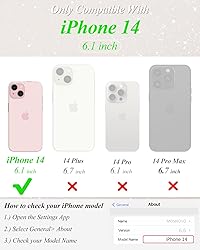 Likiyami for iPhone 14 Case 6.1 Inch - Wave Frame