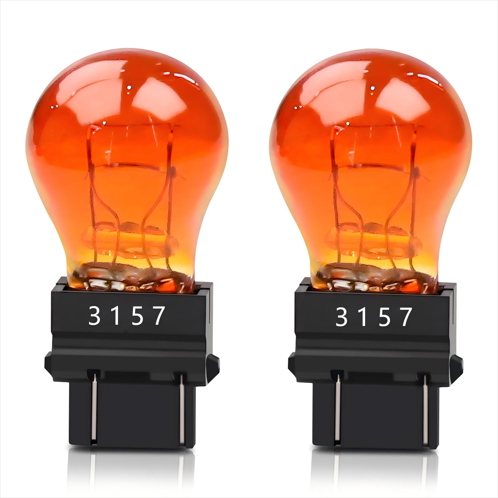 Photo 1 of lodfGL 4157NAK 3157NA 3157 Amber Turn Signal Light Bulbs (2-Pack) - Fits Toyota Tundra 2007-2017, Tacoma 2000-2015, 4Runner 2003-2007, Sequoia 2008-2016