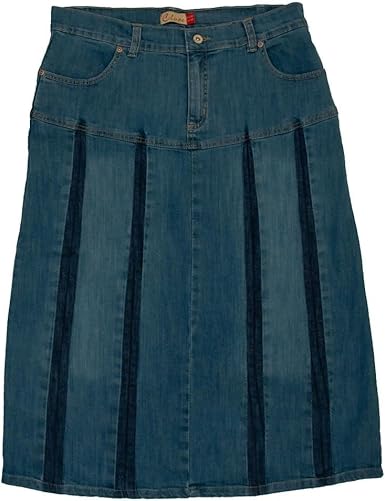 plus size blue jeans skirt