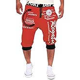 COTTORY Men's Short Hiphop Dance Jogger Sweatpants Trousers