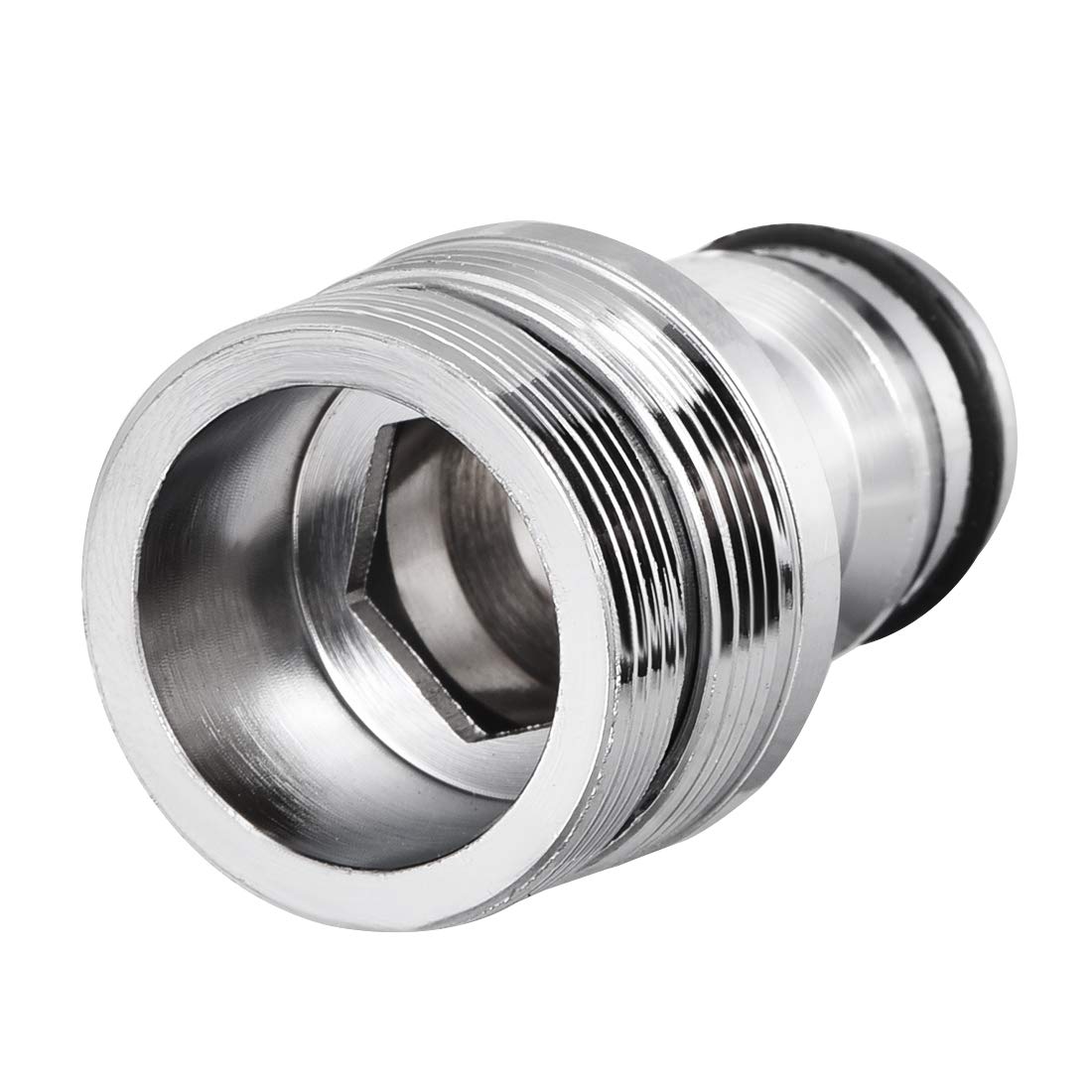 sourcing map Garden Hose Quick Connect Nickel-plated Water Hose Fitting Connectors M24 Male Threaded Adapter
